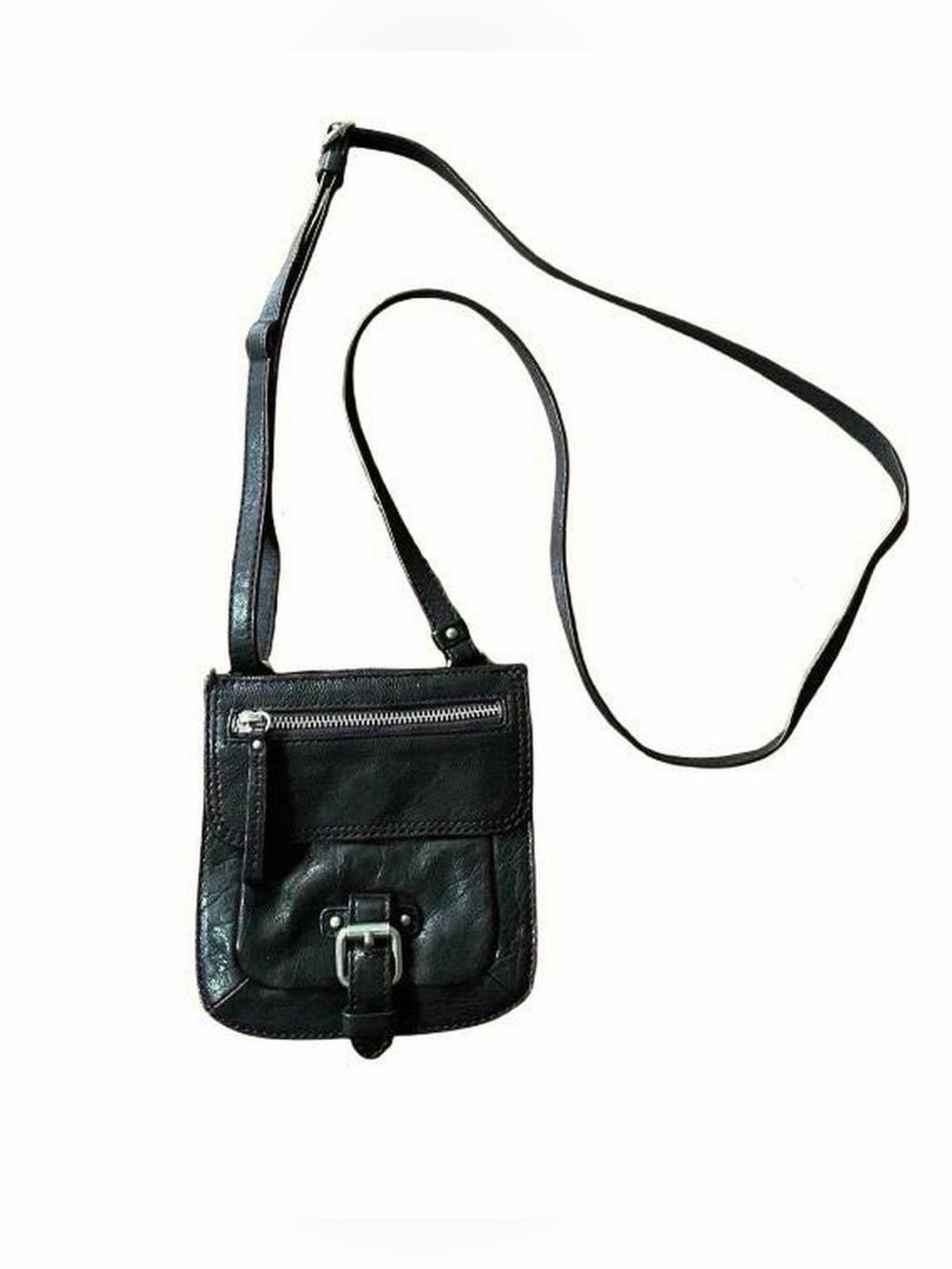 Banana Republic Black Leather City Crossbody Bag